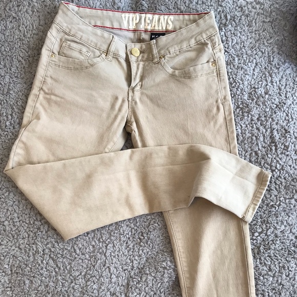 Tan body-con jeans - Picture 2 of 2